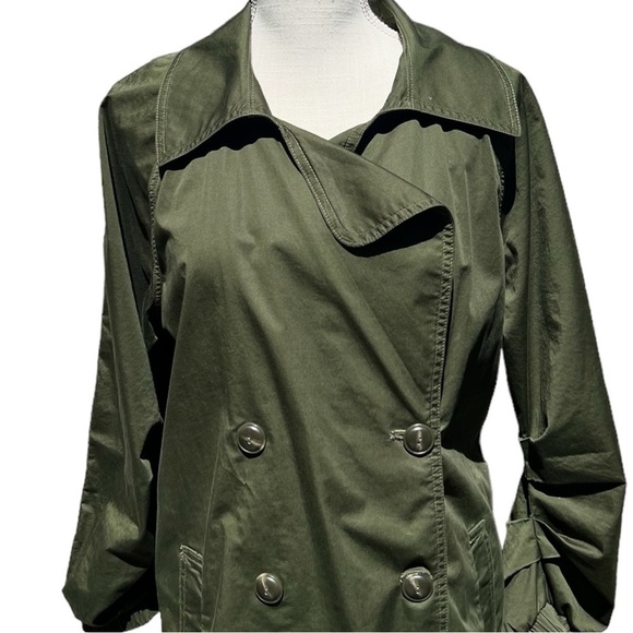 🌻CABI 5478 Green Double Breasted Expedition Jacket  Women's Size Medium. - Picture 4 of 14
